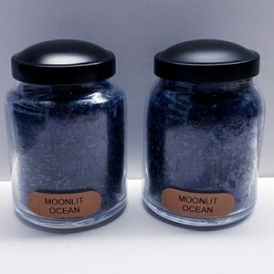 MOONLIT OCEAN -A Cheerful Giver Baby Jar Single Wick Candle, 6 oz (2 pack)